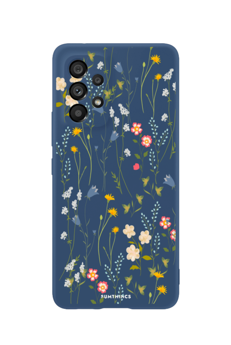 Samsung A13 Eternal Garden Premium Telefon Kılıfı Pasifik Mavi - SUMTHINCS