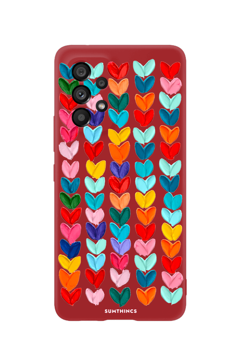Samsung A13 Lovestorm Premium Telefon Kılıfı Kırmızı - SUMTHINCS