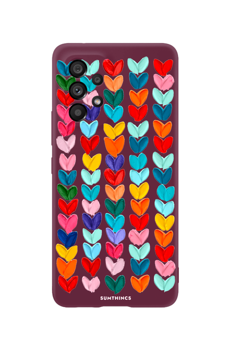 Samsung A13 Lovestorm Premium Telefon Kılıfı Bordo - SUMTHINCS