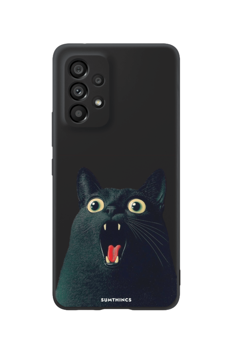 Samsung A13 Meoww Premium Telefon Kılıfı Siyah - SUMTHINCS