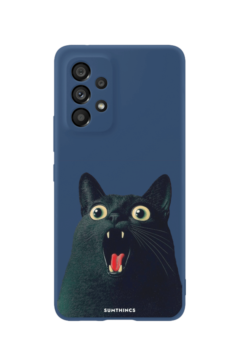 Samsung A13 Meoww Premium Telefon Kılıfı Pasifik Mavi - SUMTHINCS