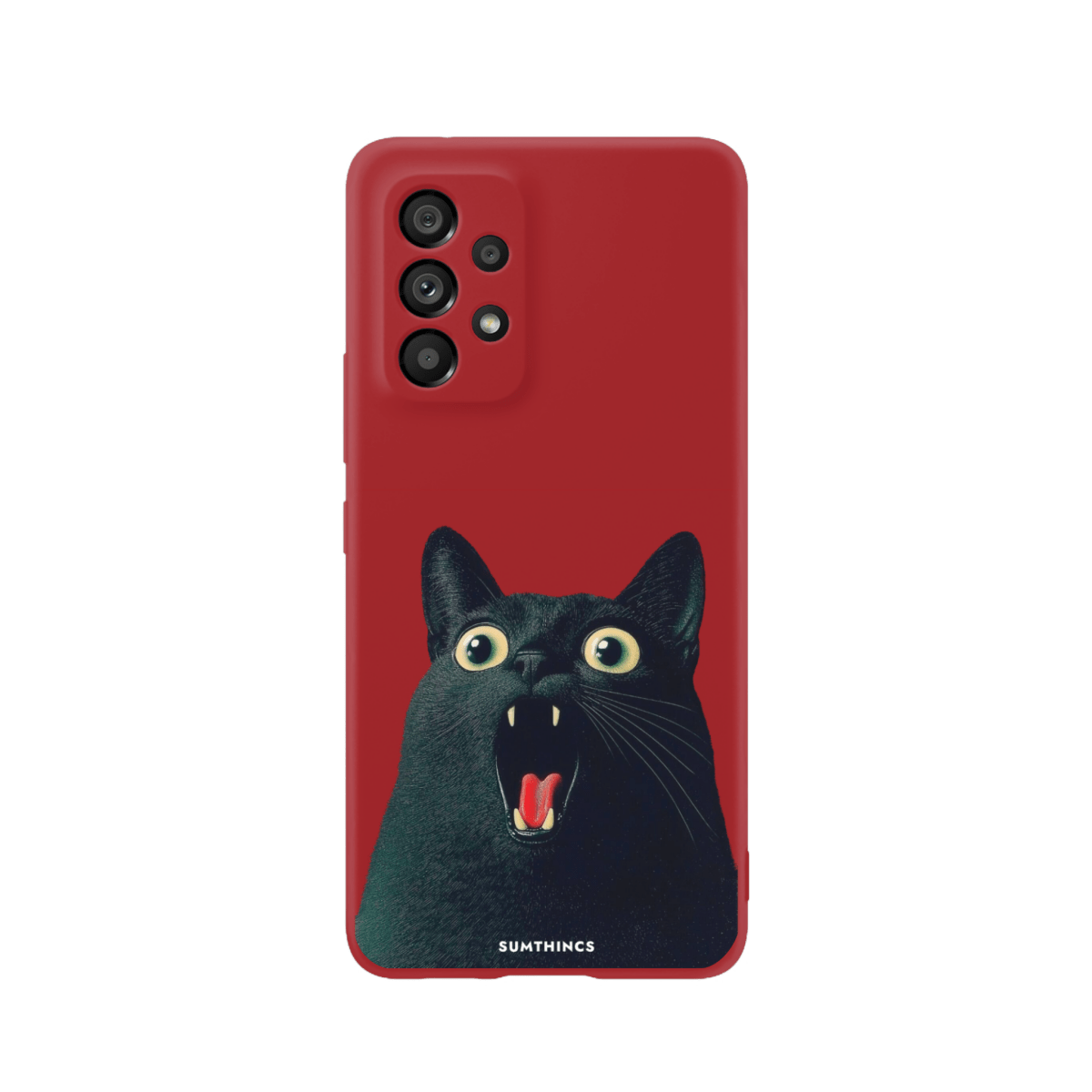 Samsung A13 Meoww Premium Telefon Kılıfı Kırmızı - SUMTHINCS