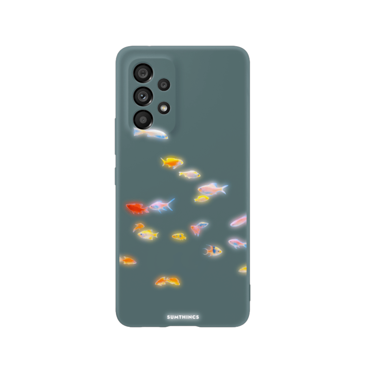 Samsung A13 Neon Fish Premium Telefon Kılıfı Kaktüs Yeşili - SUMTHINCS