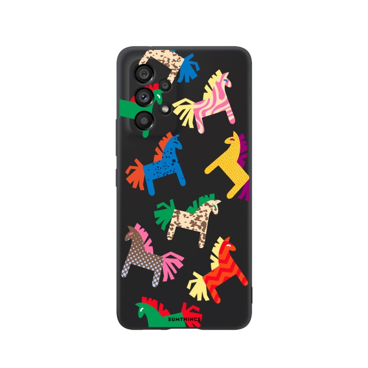 Samsung A13 Ponies Premium Telefon Kılıfı Siyah - SUMTHINCS