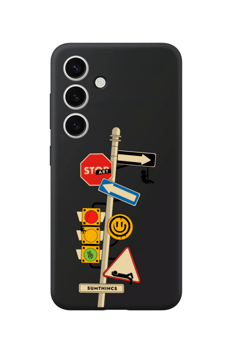 Samsung A14 Crossroad Premium Telefon Kılıfı Siyah - SUMTHINCS