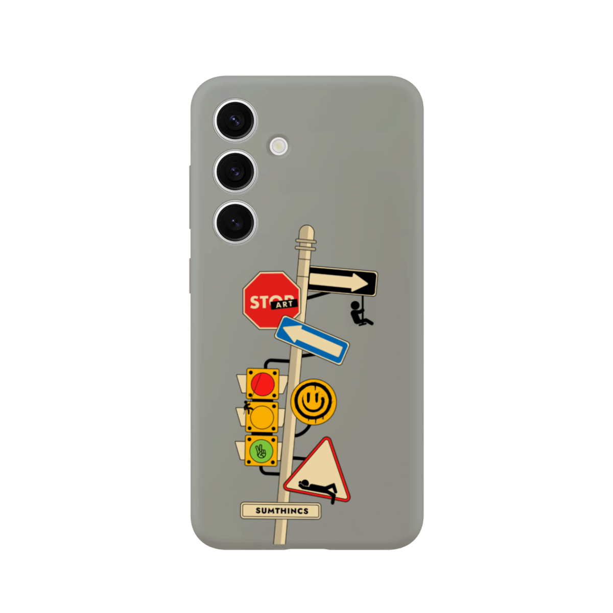 Samsung A14 Crossroad Premium Telefon Kılıfı Gri - SUMTHINCS