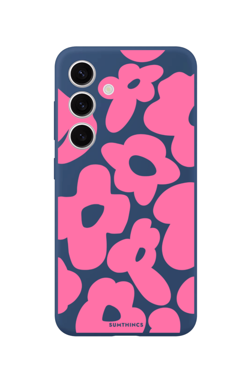 Samsung A14 Daisy Pop Premium Telefon Kılıfı Pasifik Mavi - SUMTHINCS