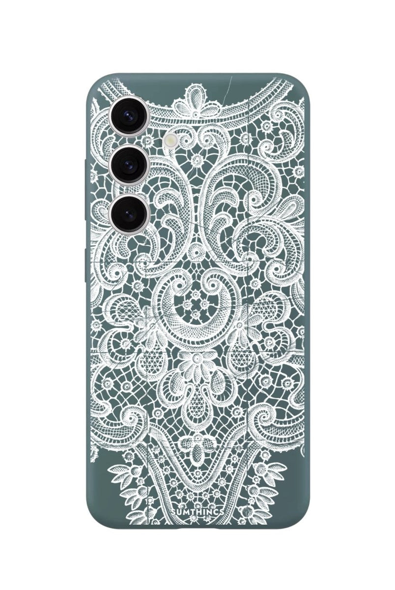 Samsung A14 Lacework Premium Telefon Kılıfı Kaktüs Yeşili - SUMTHINCS