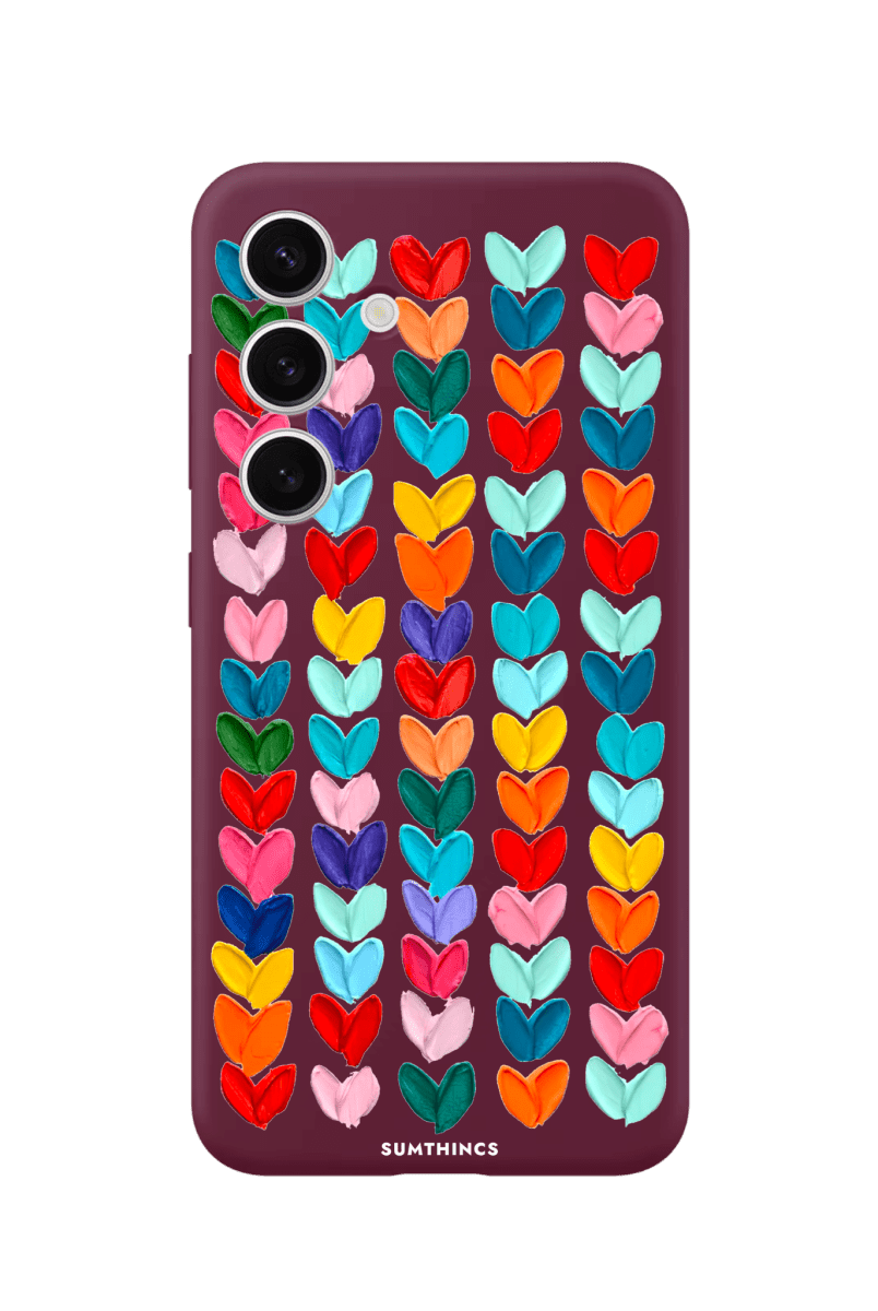 Samsung A14 Lovestorm Premium Telefon Kılıfı Bordo - SUMTHINCS