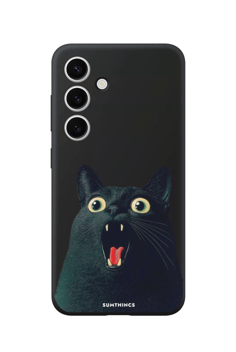 Samsung A14 Meoww Premium Telefon Kılıfı Siyah - SUMTHINCS