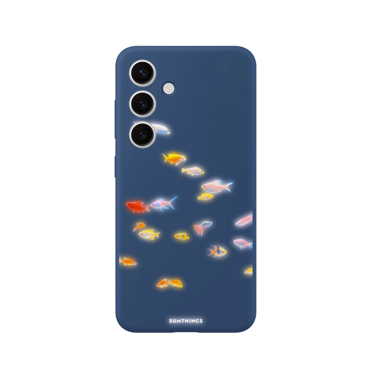 Samsung A14 Neon Fish Premium Telefon Kılıfı Pasifik Mavi - SUMTHINCS