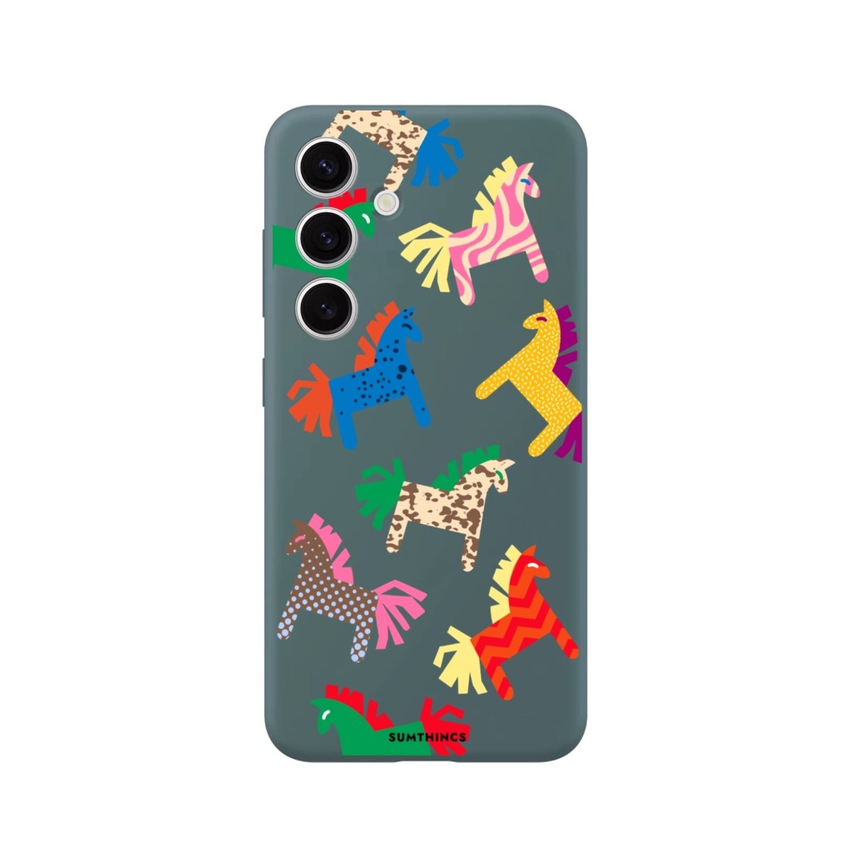 Samsung A14 Ponies Premium Telefon Kılıfı Kaktüs Yeşili - SUMTHINCS