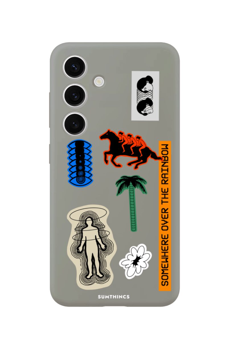 Samsung A14 Somewhere Premium Telefon Kılıfı Gri - SUMTHINCS