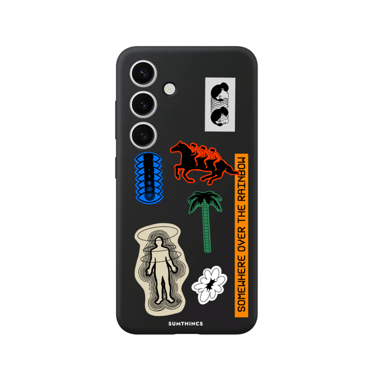 Samsung A14 Somewhere Premium Telefon Kılıfı Siyah - SUMTHINCS