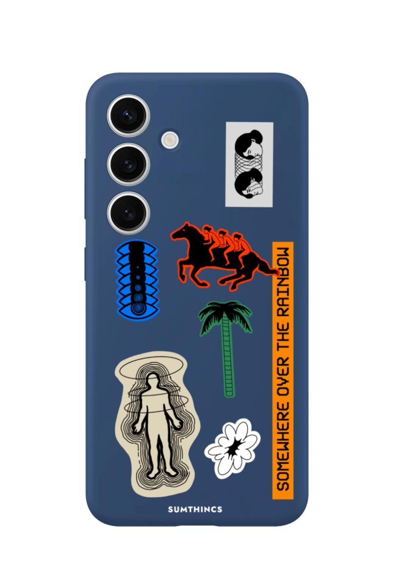 Samsung A14 Somewhere Premium Telefon Kılıfı Pasifik Mavi - SUMTHINCS
