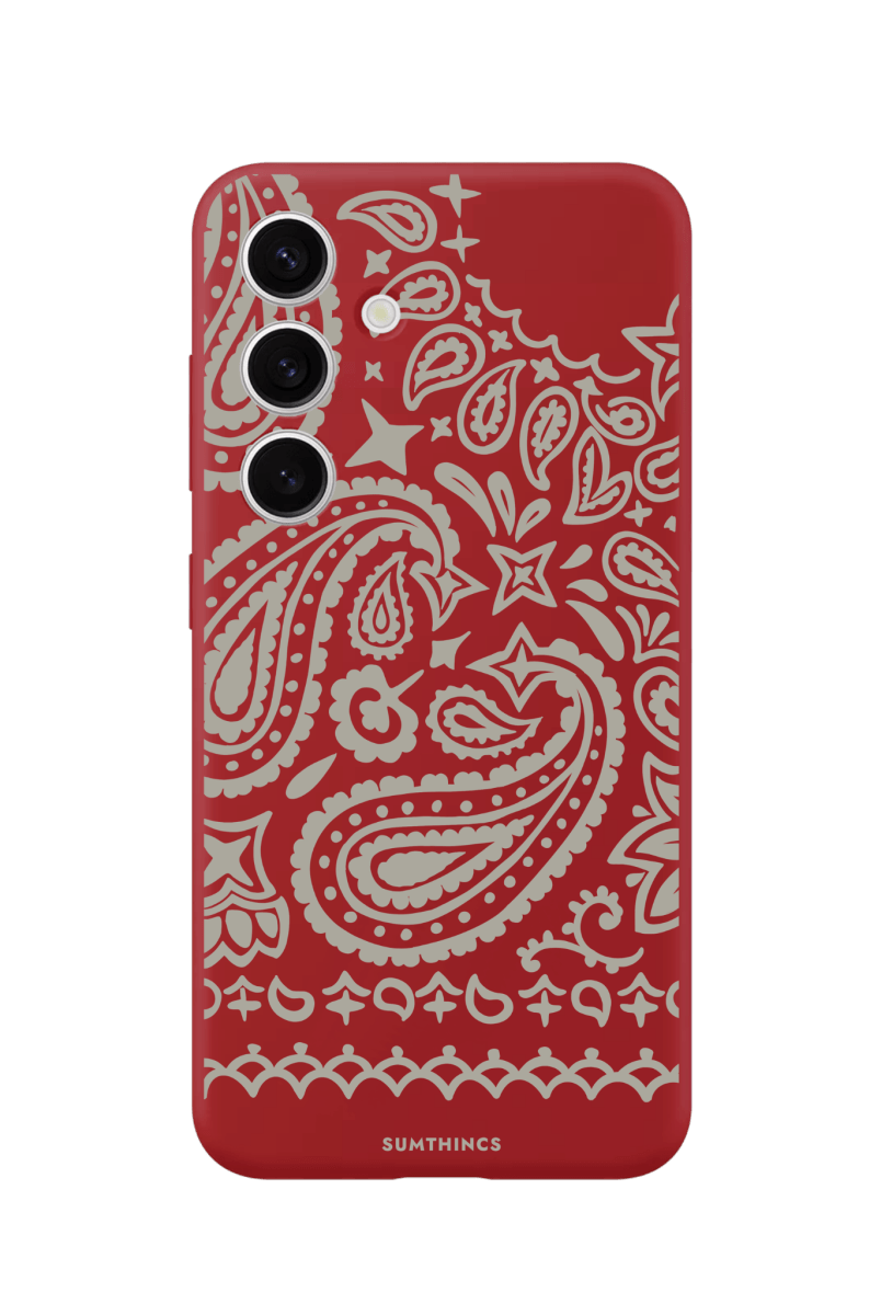 Samsung A14 Urban Bandana Premium Telefon Kılıfı Kırmızı - SUMTHINCS