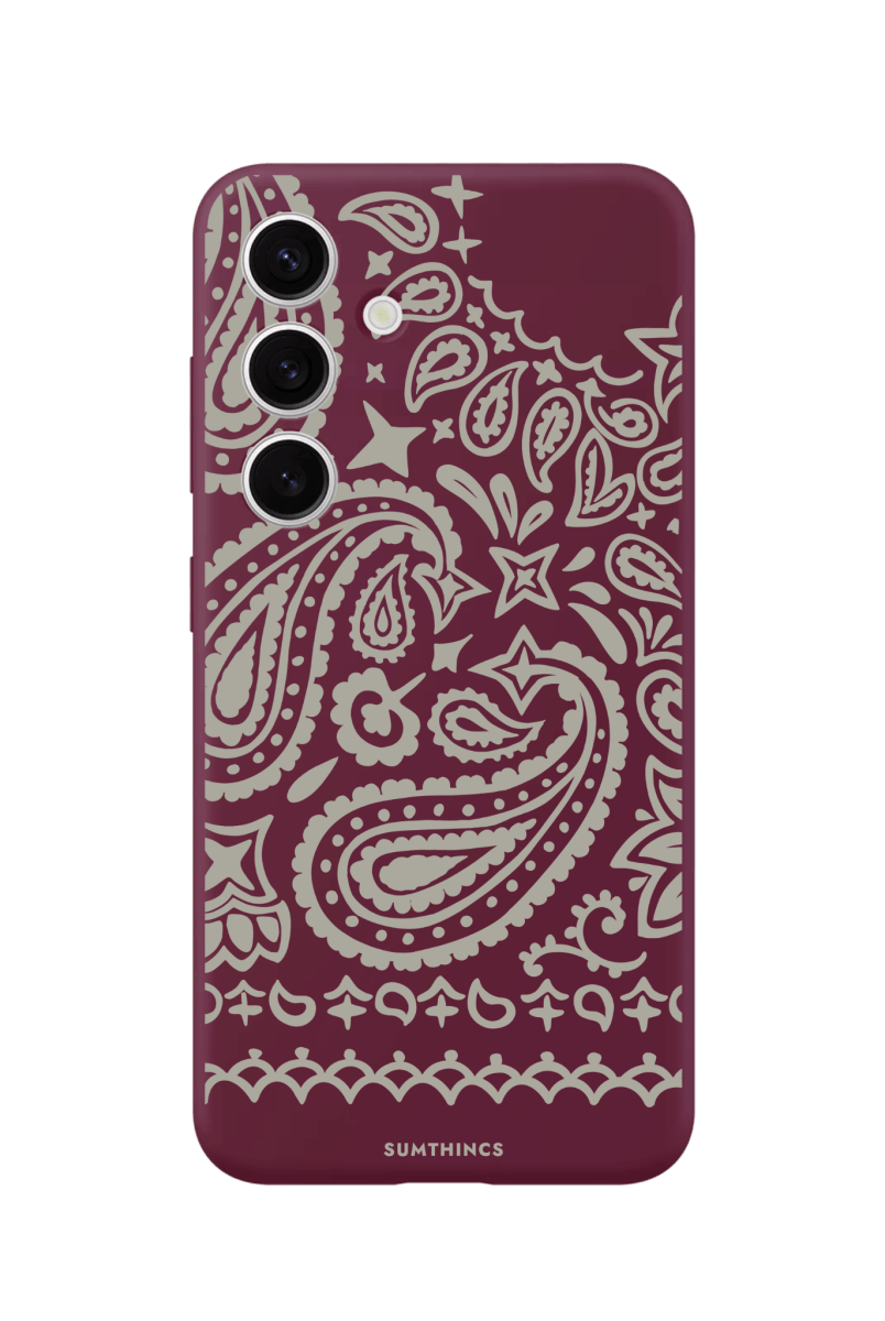 Samsung A14 Urban Bandana Premium Telefon Kılıfı Bordo - SUMTHINCS