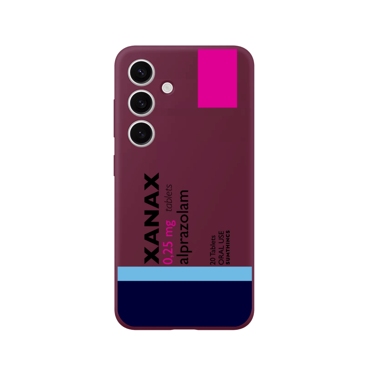 Samsung A14 Xanax Premium Telefon Kılıfı Bordo - Sumthincs