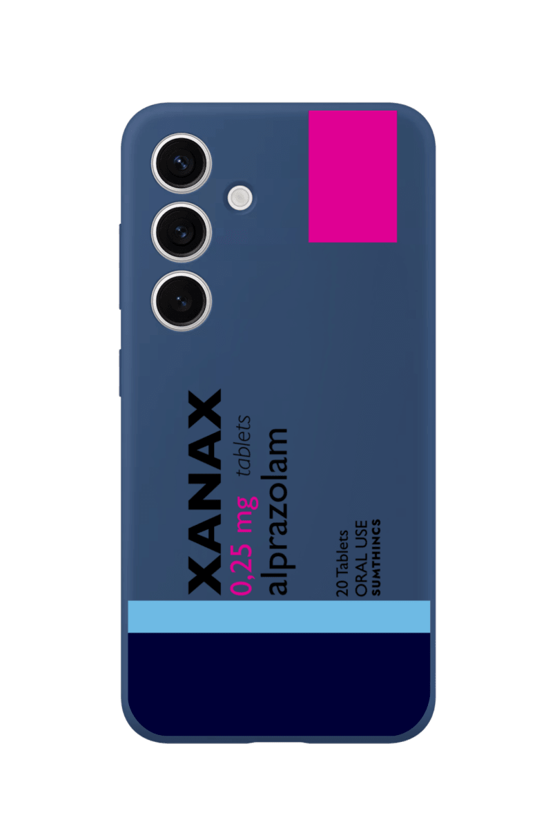 Samsung A14 Xanax Premium Telefon Kılıfı Pasifik Mavi - Sumthincs