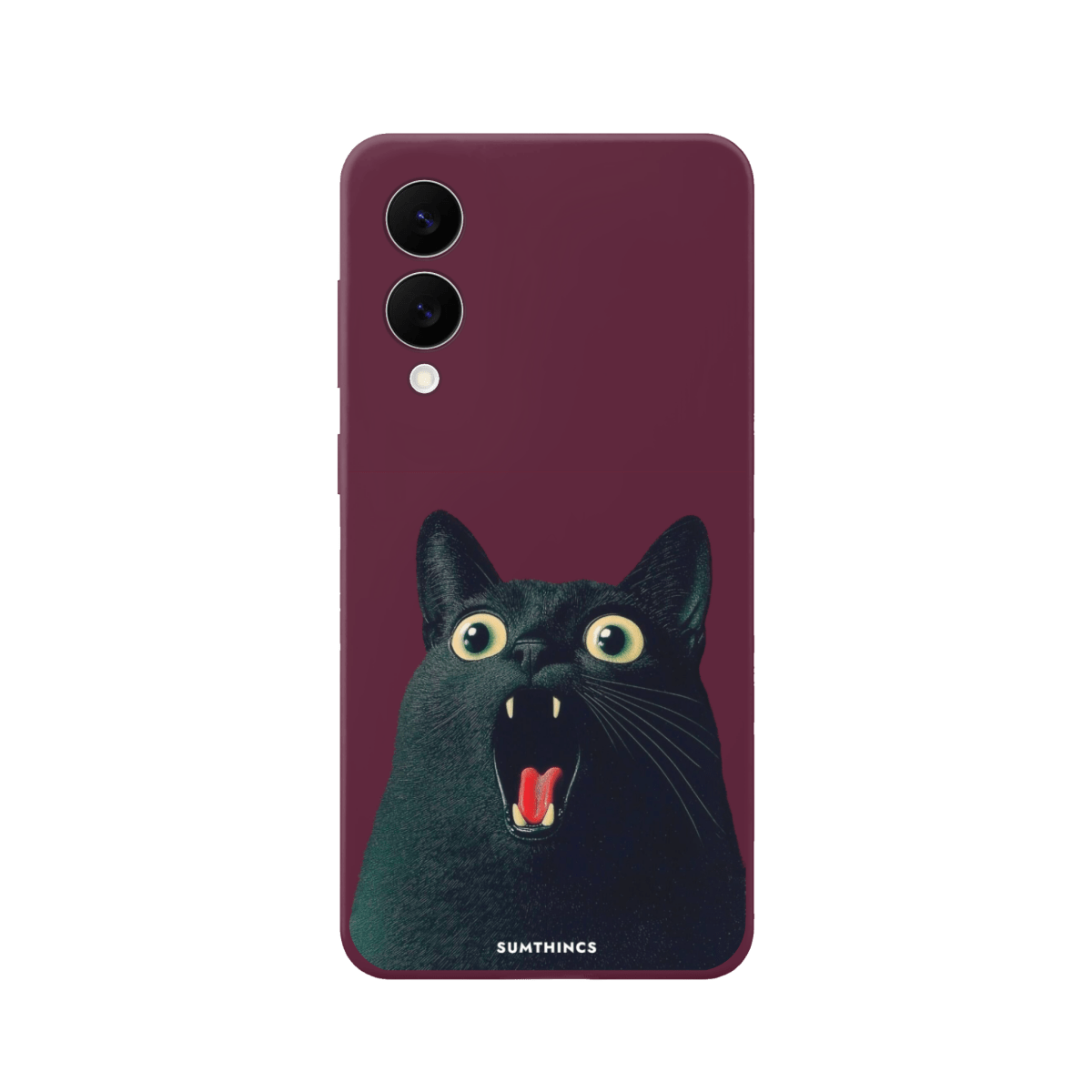 Samsung A15 Meoww Premium Telefon Kılıfı Bordo - SUMTHINCS