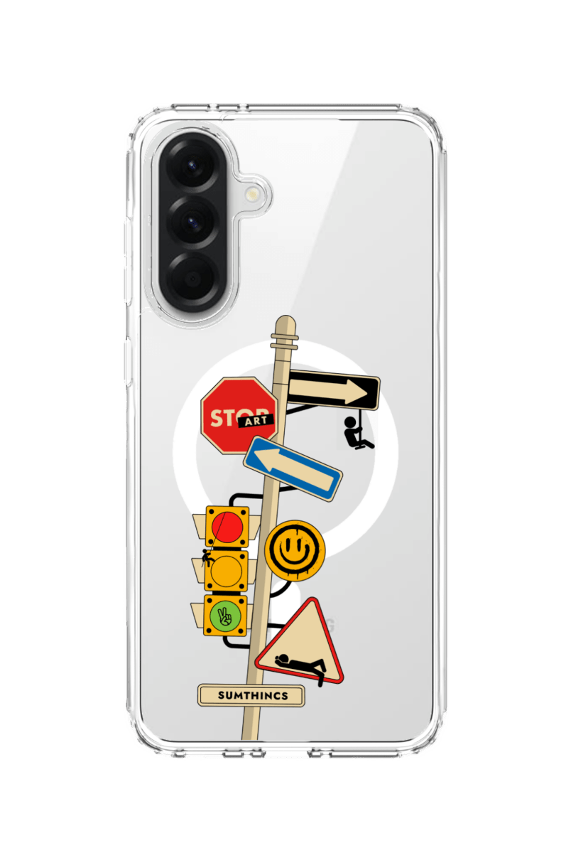 Samsung A16 Crossroad Clear Magsafe Şeffaf Telefon Kılıfı - SUMTHINCS