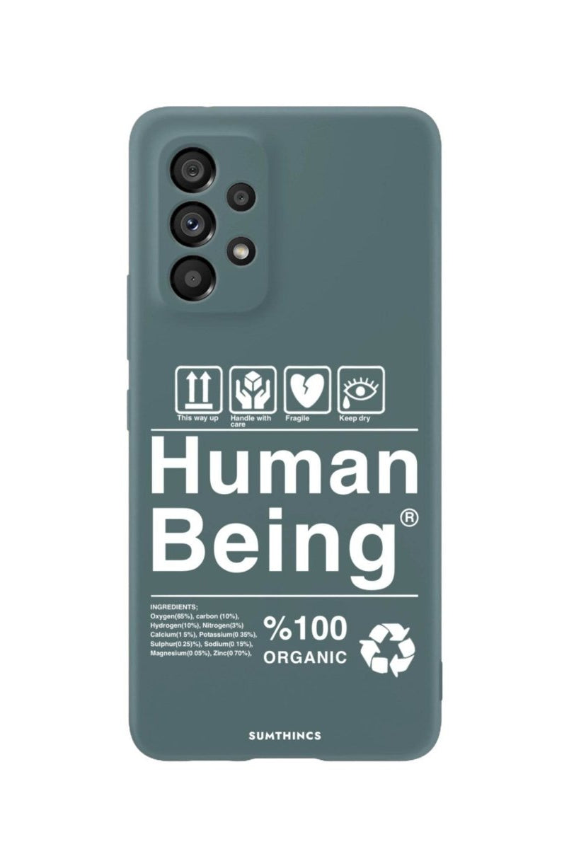 Samsung A22 Human Being Premium Telefon Kılıfı Kaktüs Yeşili - SUMTHINCS