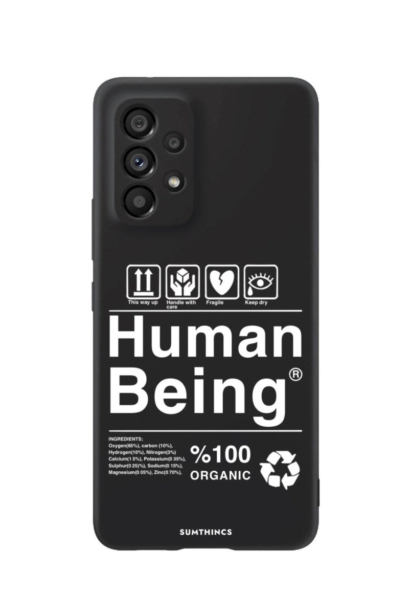Samsung A22 Human Being Premium Telefon Kılıfı Siyah - SUMTHINCS