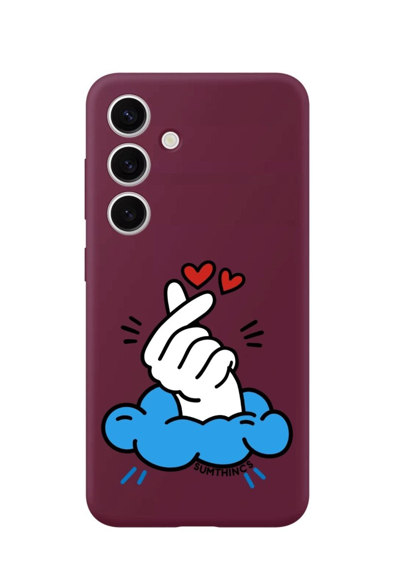 Samsung A54 Crush Premium Telefon Kılıfı Bordo - SUMTHINCS