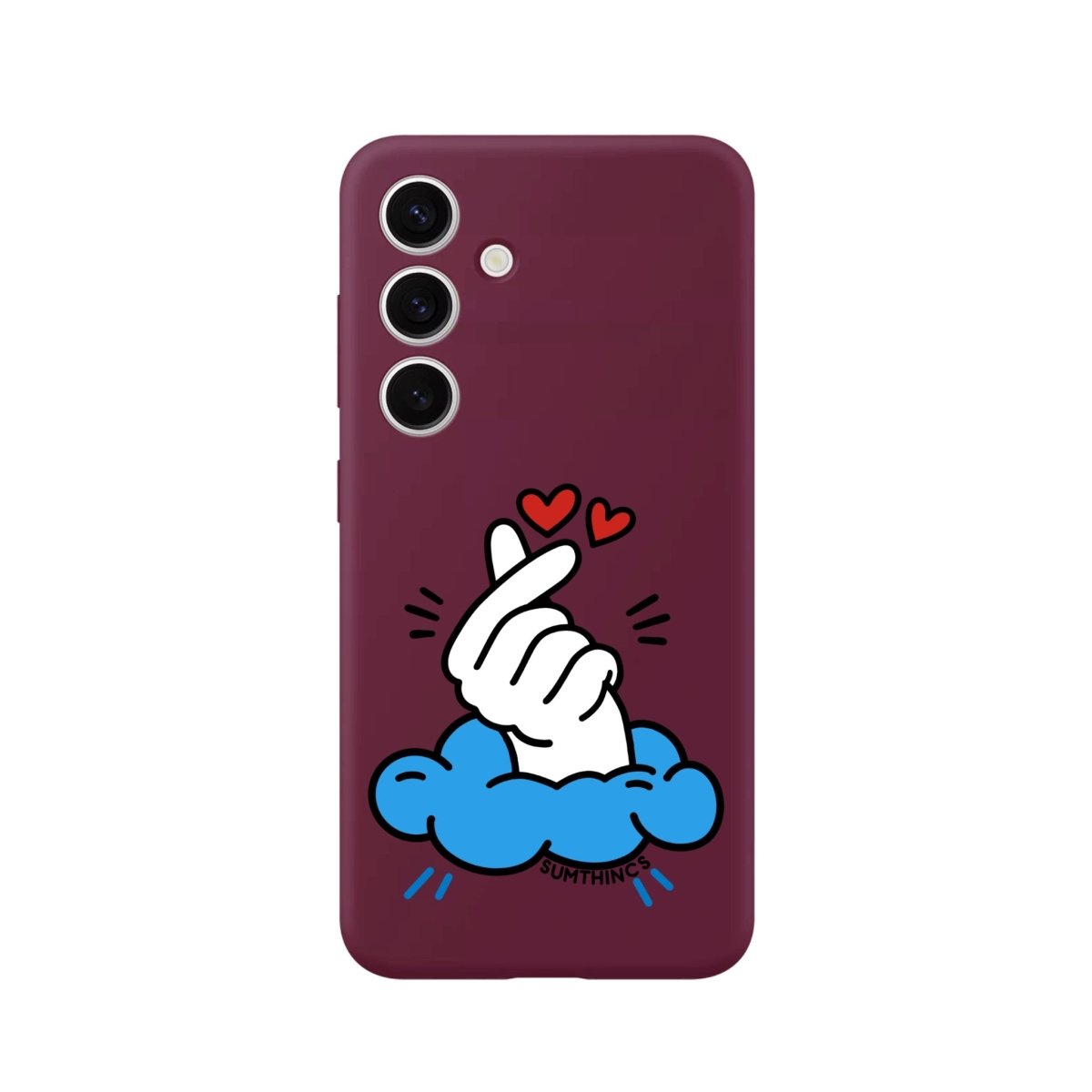 Samsung A54 Crush Premium Telefon Kılıfı Bordo - SUMTHINCS