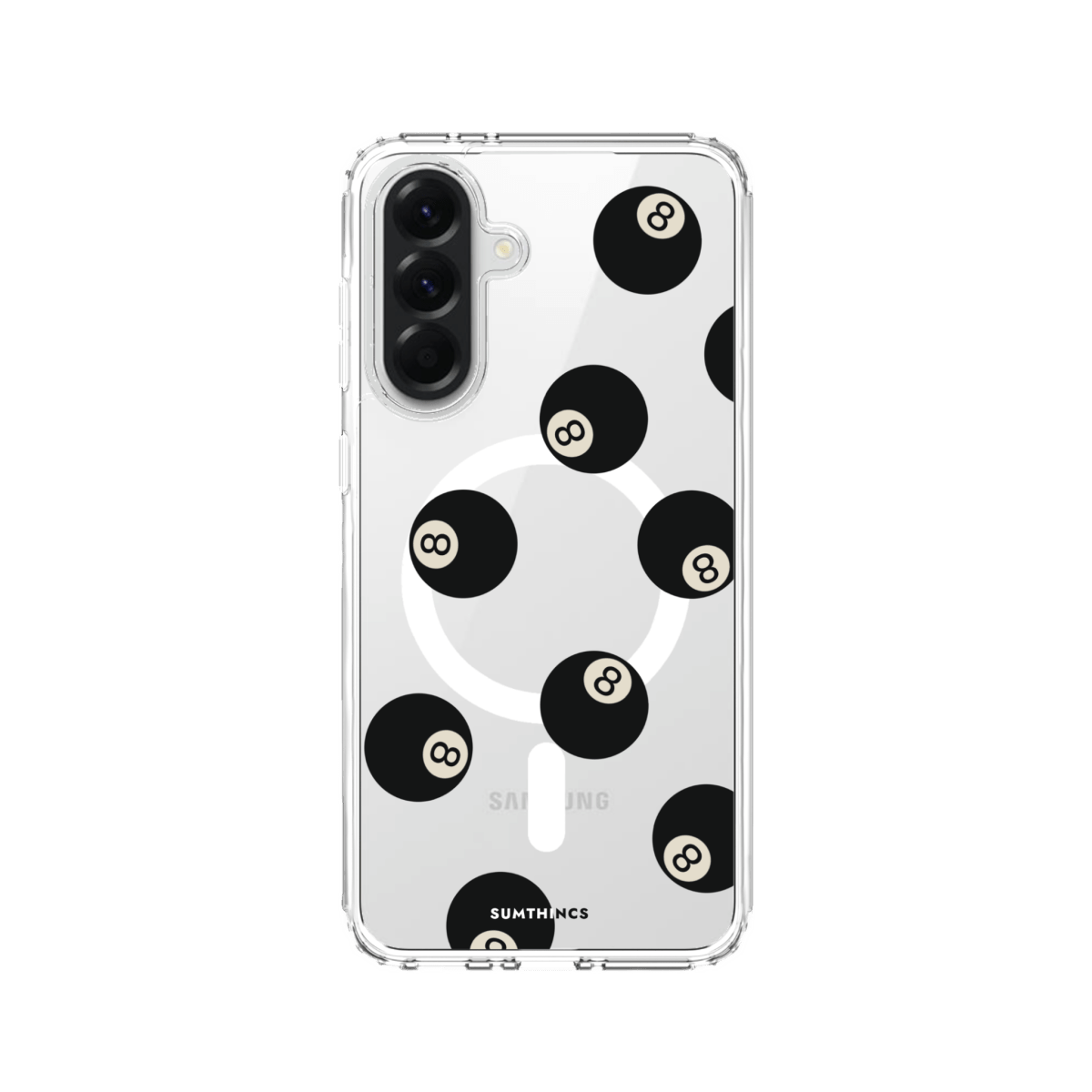Samsung A56 8Ball Clear Magsafe Şeffaf Telefon Kılıfı - SUMTHINCS