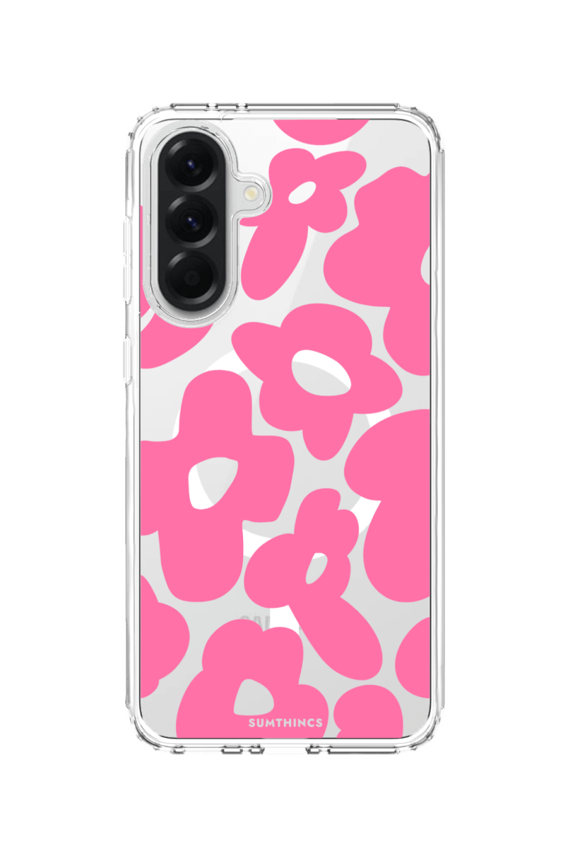 Samsung A56 Daisy Pop Clear Magsafe Telefon Kılıfı - SUMTHINCS