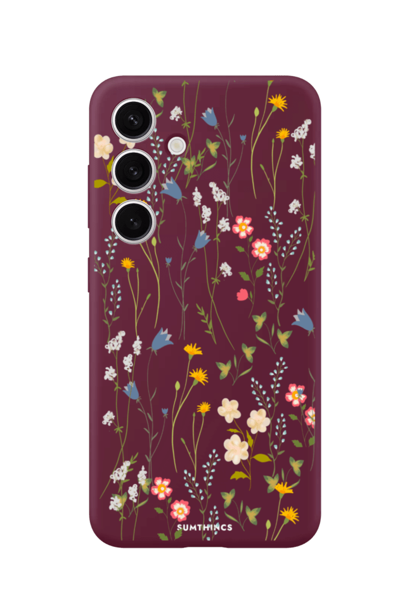 Samsung A56 Eternal Garden Premium Telefon Kılıfı Bordo - SUMTHINCS