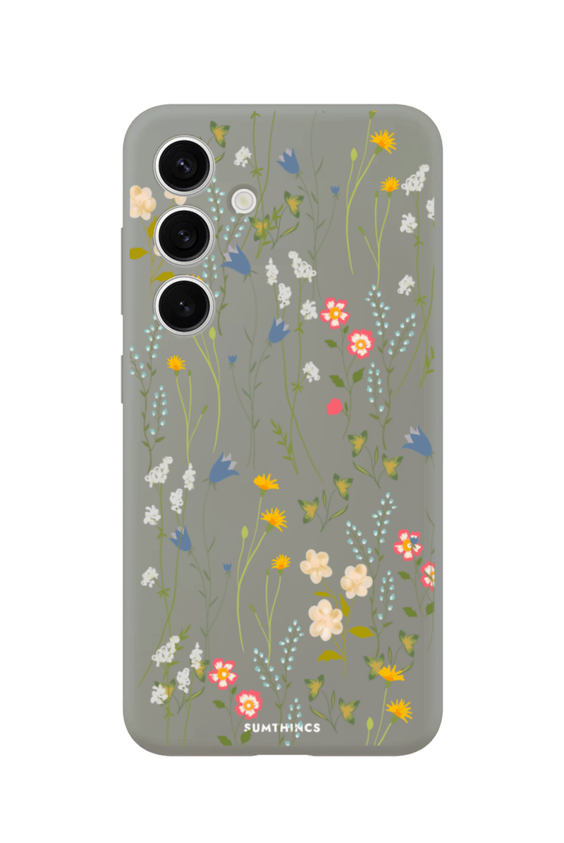 Samsung A56 Eternal Garden Premium Telefon Kılıfı Gri - SUMTHINCS