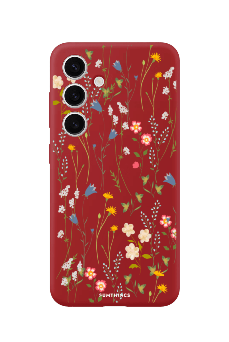 Samsung A56 Eternal Garden Premium Telefon Kılıfı Kırmızı - SUMTHINCS
