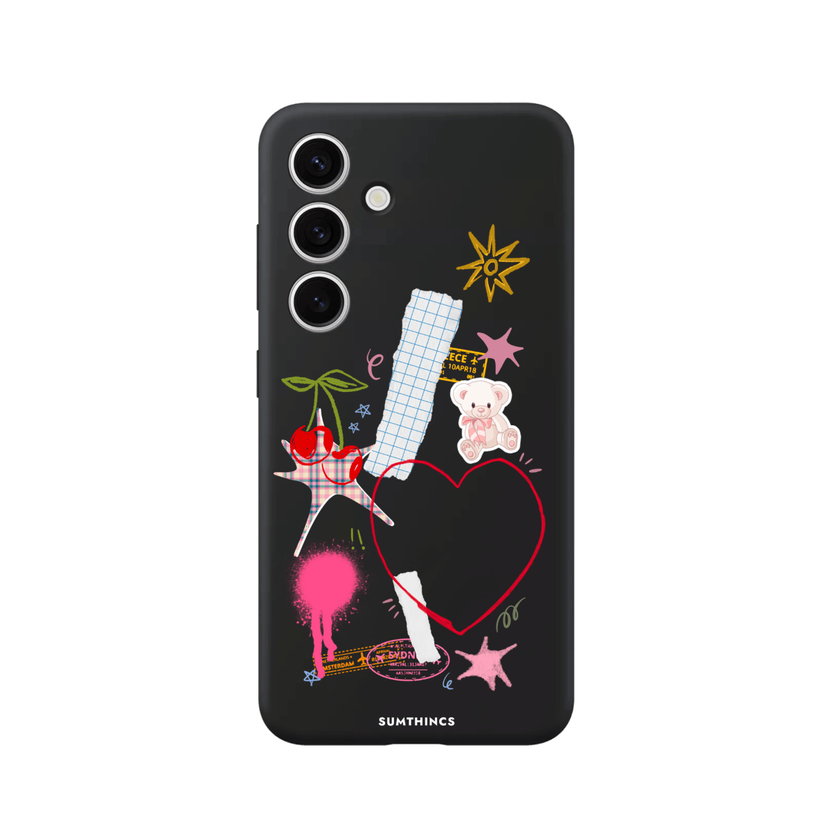 Samsung A56 Sweet Chaos Premium Telefon Kılıfı Siyah - SUMTHINCS