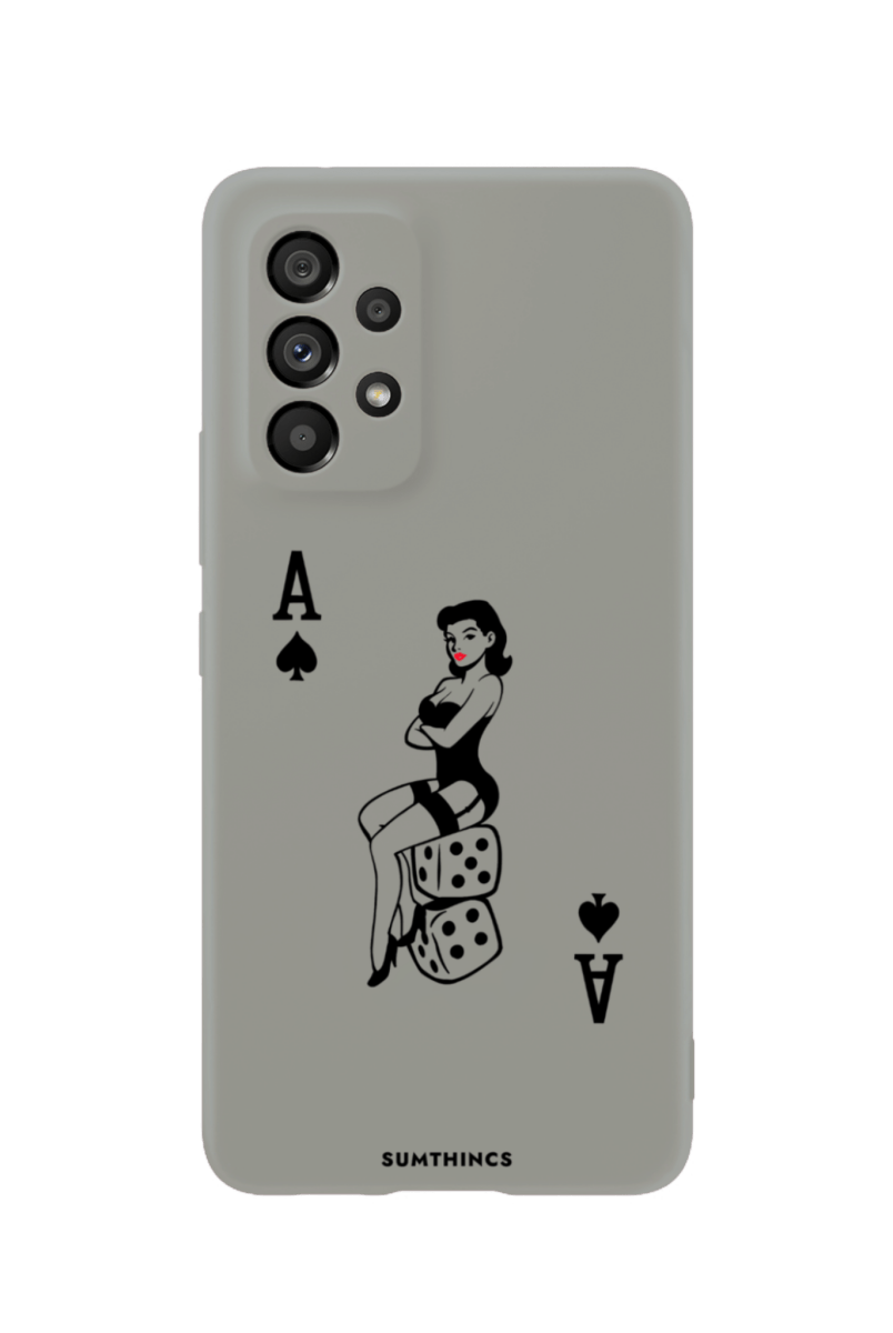 Samsung A73 Ace Queen Premium Telefon Kılıfı Gri - SUMTHINCS