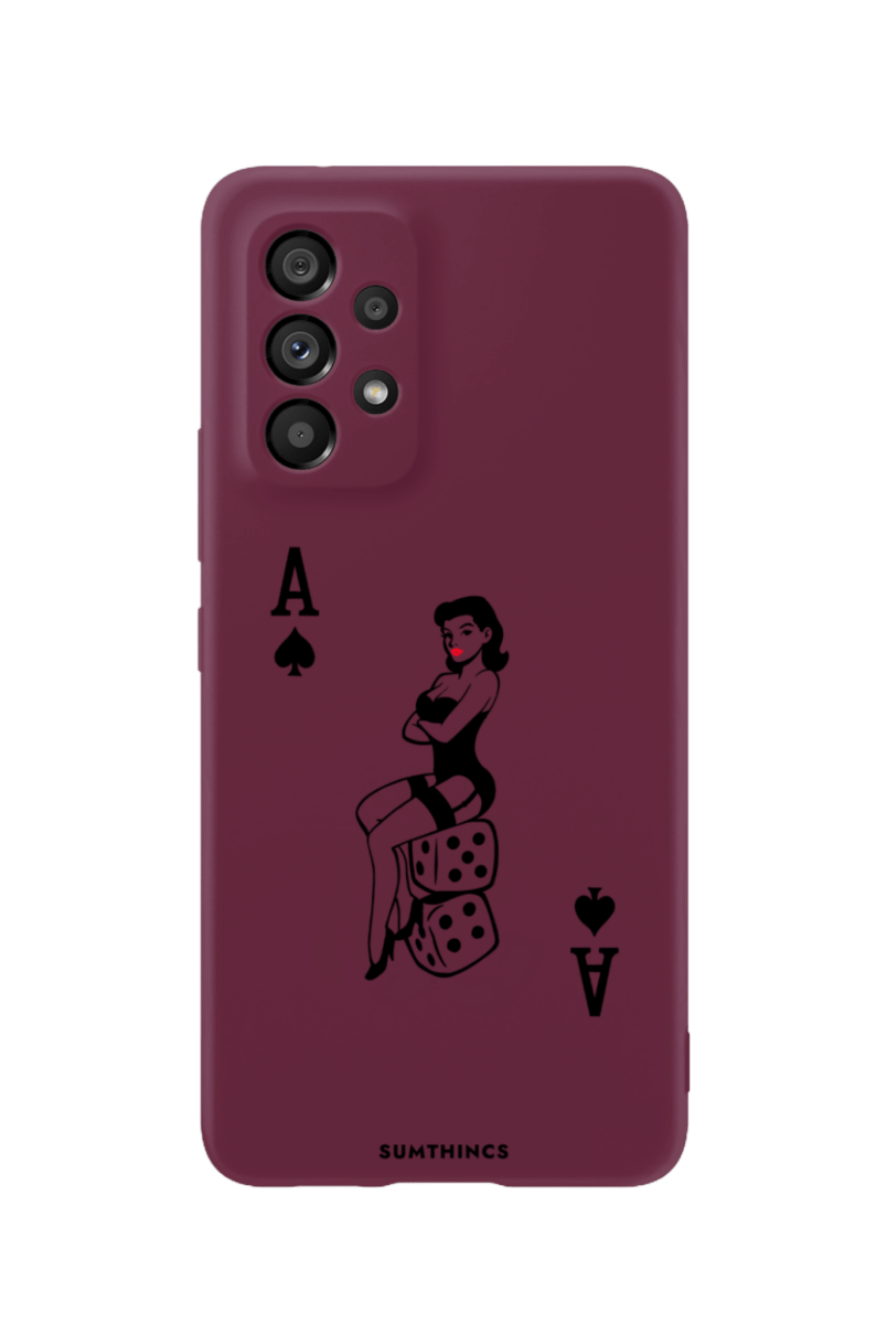 Samsung A73 Ace Queen Premium Telefon Kılıfı Bordo - SUMTHINCS