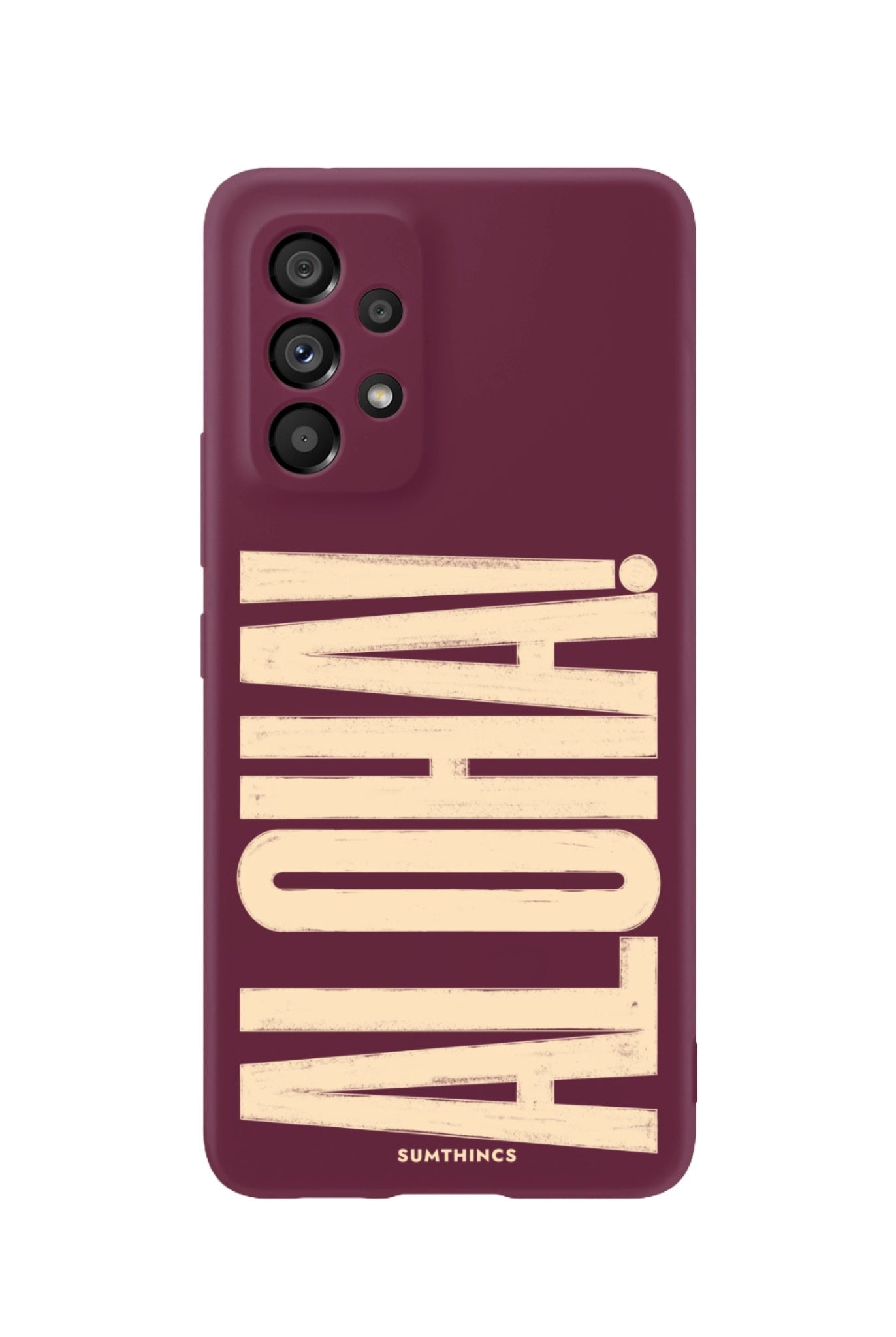 Samsung A73 Aloha Premium Telefon Kılıfı Bordo - SUMTHINCS
