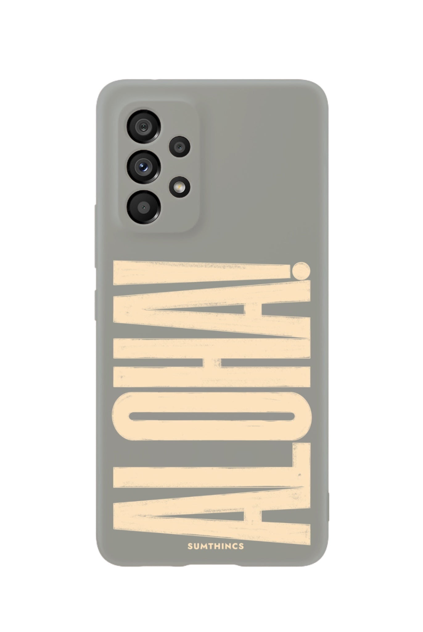 Samsung A73 Aloha Premium Telefon Kılıfı Gri - SUMTHINCS