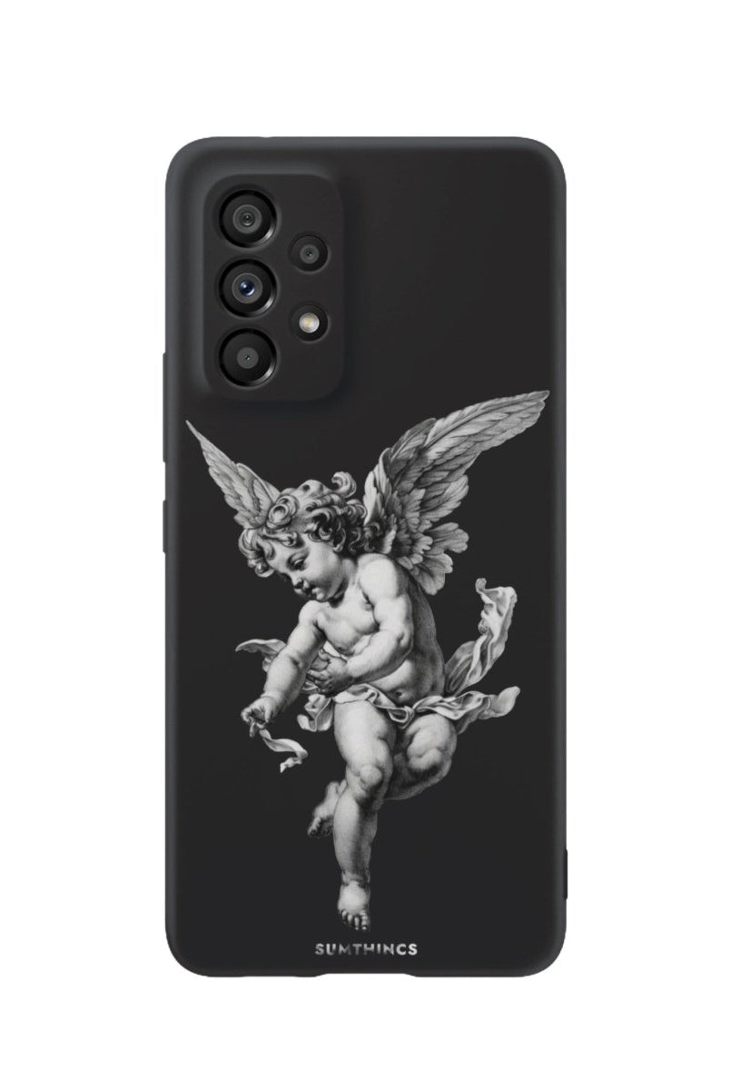 Samsung A73 Angel Premium Telefon Kılıfı Siyah - SUMTHINCS