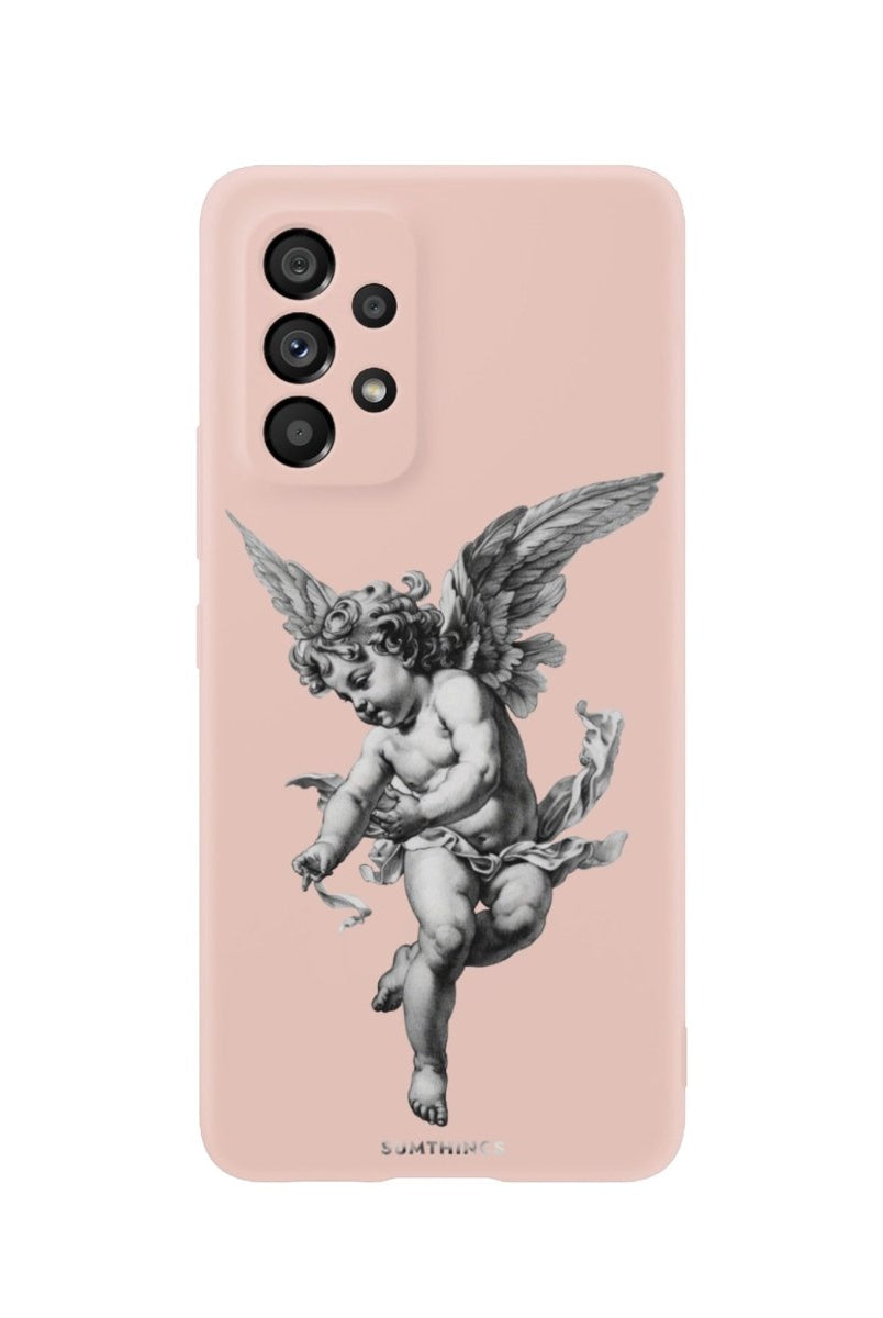 Samsung A73 Angel Premium Telefon Kılıfı Bej - SUMTHINCS