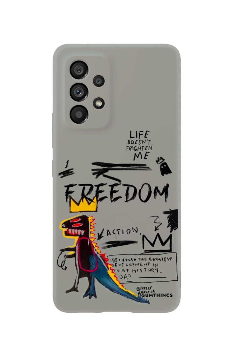 Samsung A73 Freedom Premium Telefon Kılıfı Gri - SUMTHINCS