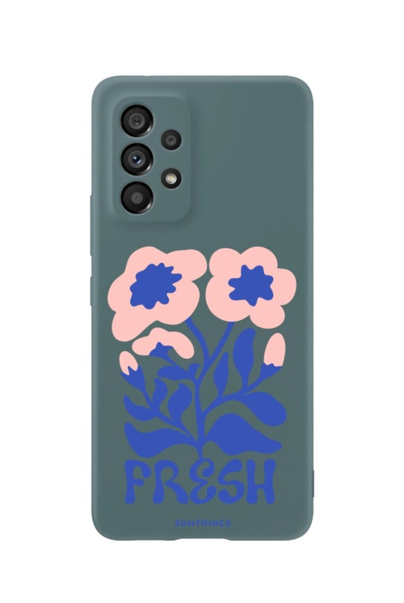 Samsung A73 Fresh Flowers Premium Telefon Kılıfı Kaktüs Yeşili - SUMTHINCS