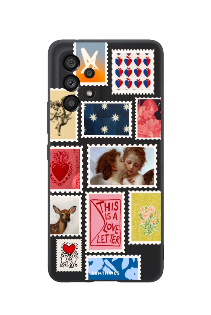 Samsung A73 Love Letter Premium Telefon Kılıfı Siyah - SUMTHINCS