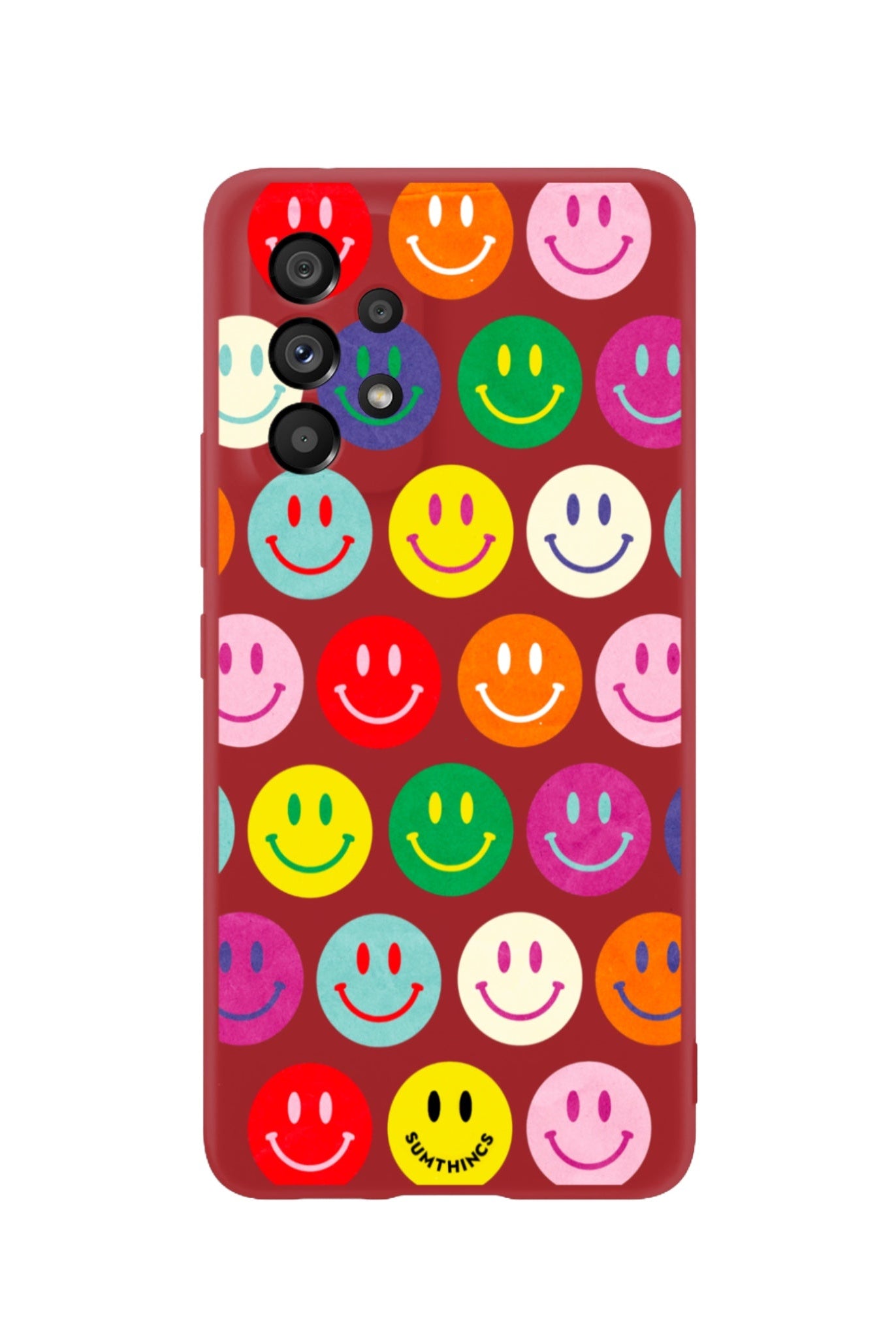 Samsung A73 Miles Of Smiles Premium Telefon Kılıfı Kırmızı - SUMTHINCS