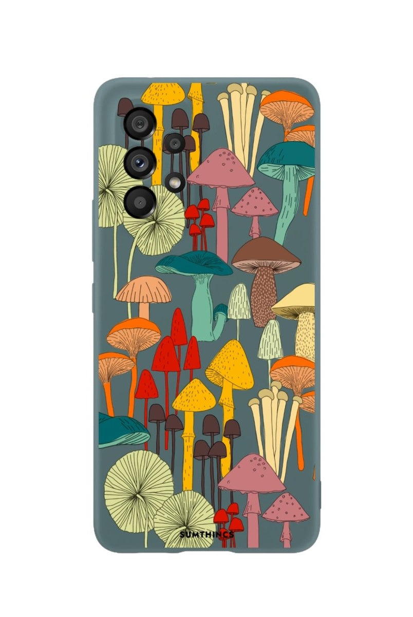 Samsung A73 Mushrooms Premium Telefon Kılıfı Kaktüs Yeşili - SUMTHINCS