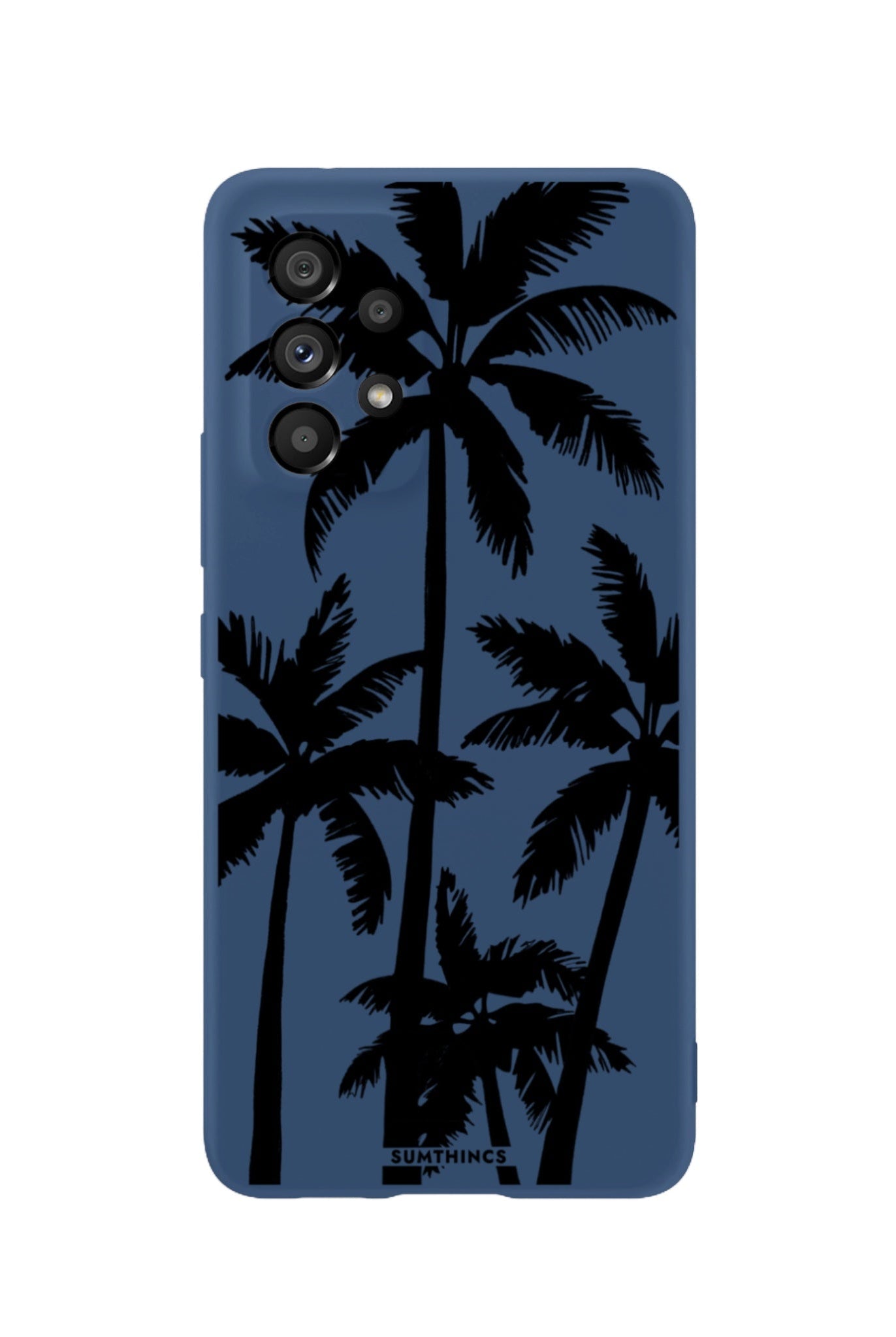 Samsung A73 Palm Trees Premium Telefon Kılıfı Pasifik Mavi - SUMTHINCS