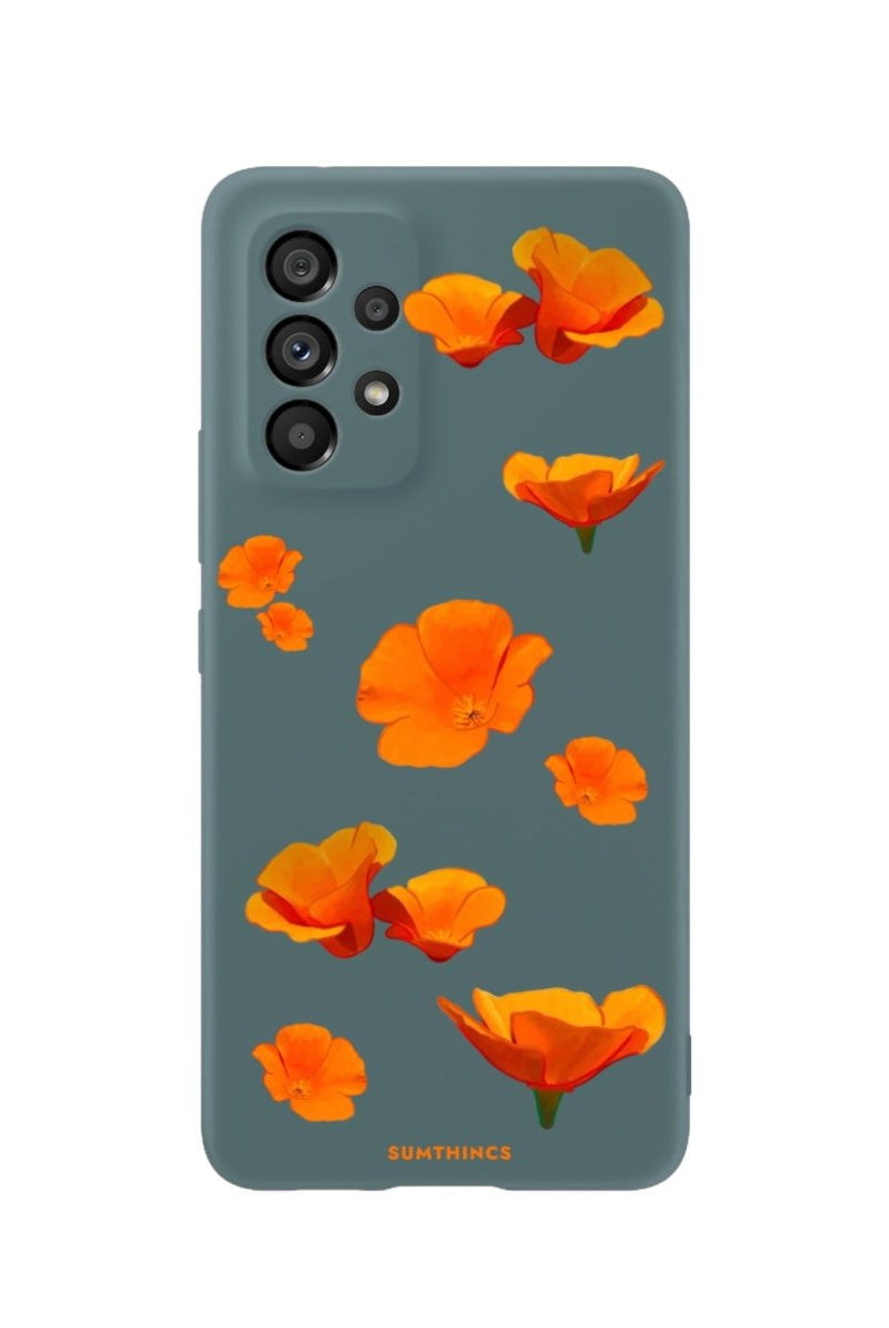 Samsung A73 Poppies Premium Telefon Kılıfı Kaktüs Yeşili - SUMTHINCS