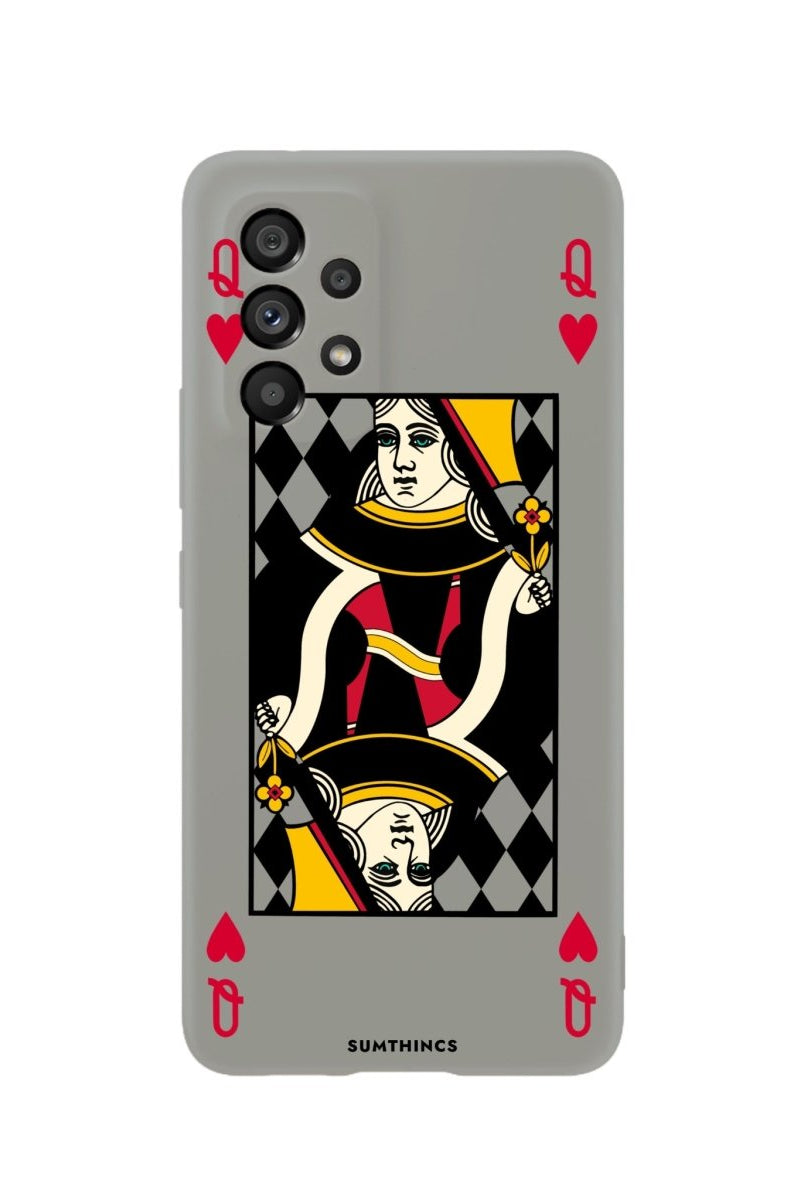 Samsung A73 Queen Premium Telefon Kılıfı Gri - SUMTHINCS