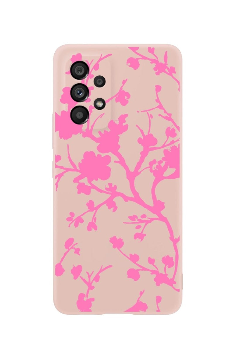 Samsung A73 Sakura Premium Telefon Kılıfı Bej - SUMTHINCS